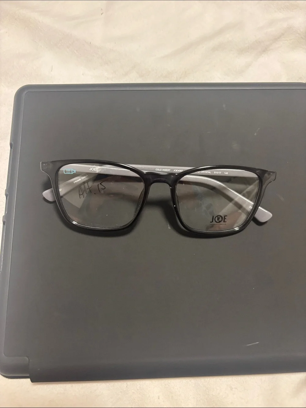 Joseph Abboud Black Rectangle Glasses